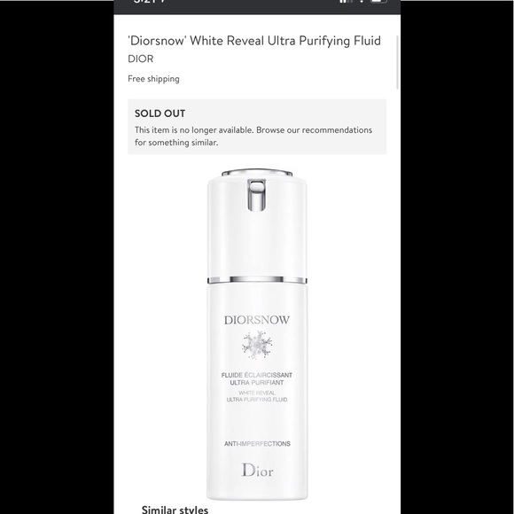 Dior Snow White Reveal Ultra Purifying Liquid